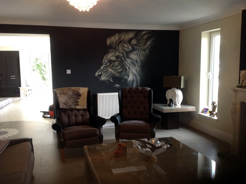 lions mural