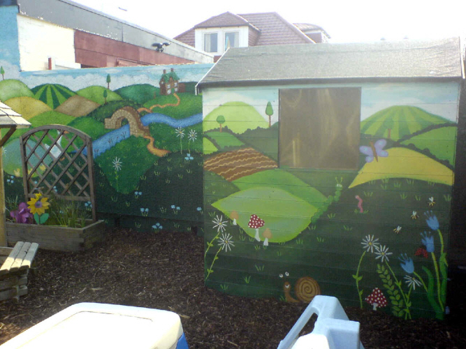 chapter one nursery mural