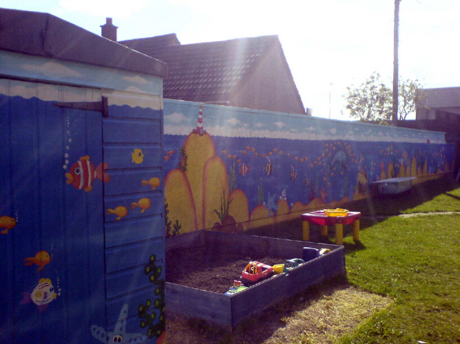 chapter one nursery mural
