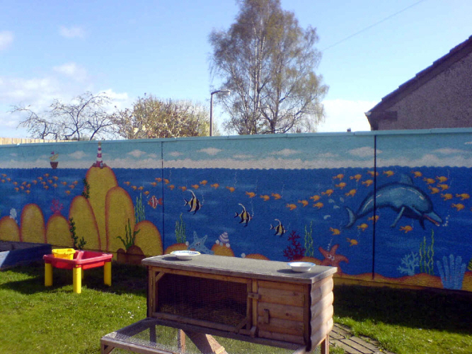 aquatic mural