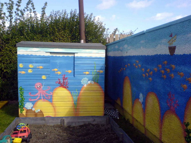 chapter one nursery mural