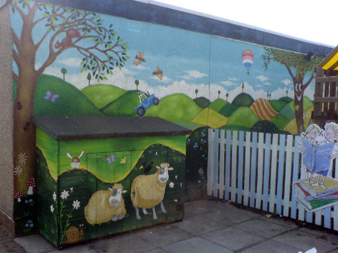 chapter one nursery mural