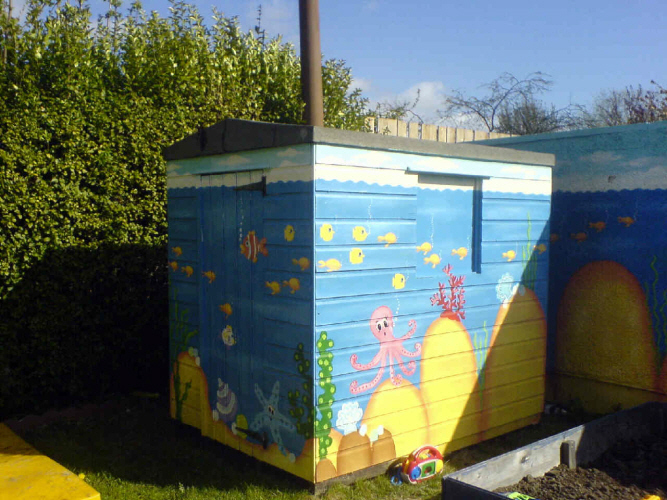 aquatic mural