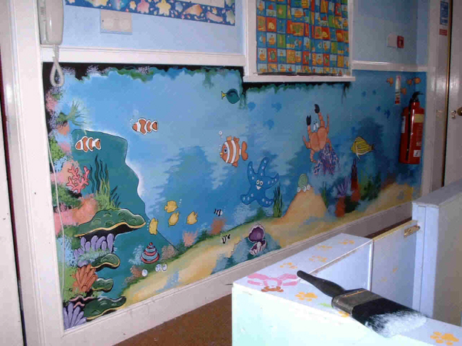 aquatic mural