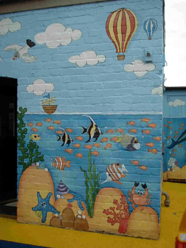 scallywags nursery mural