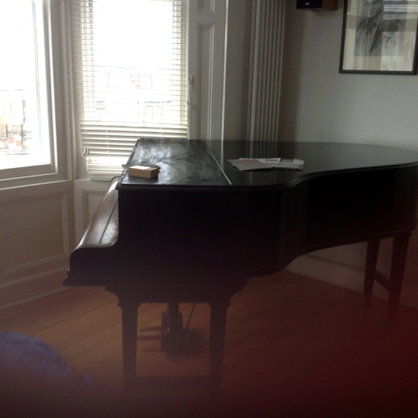 distressed piano
