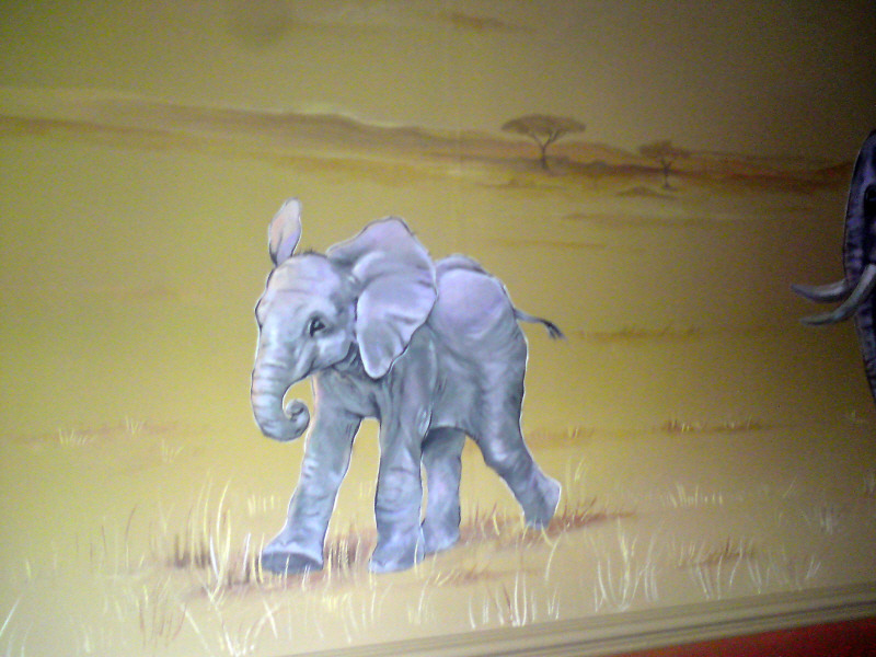 safari mural