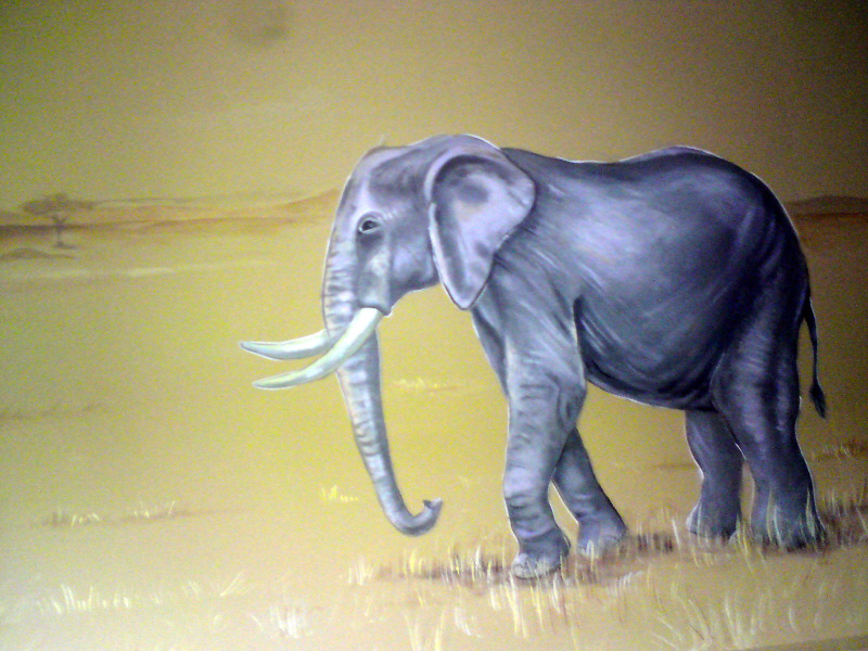safari mural