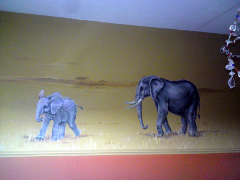 safari mural