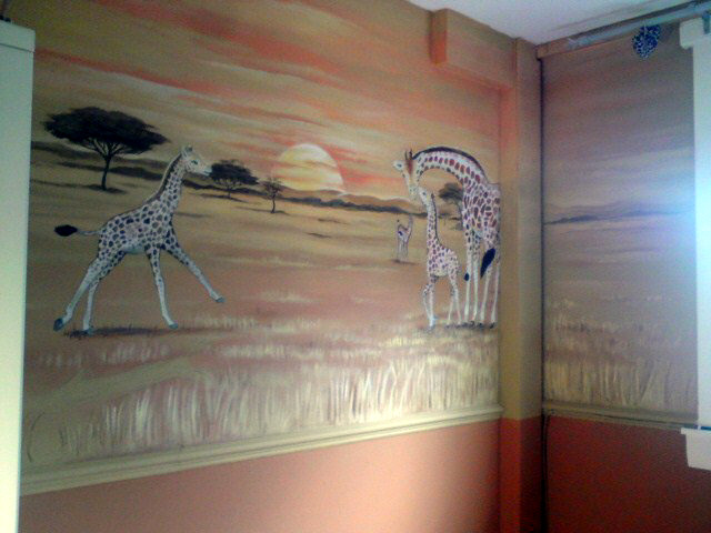 safari mural