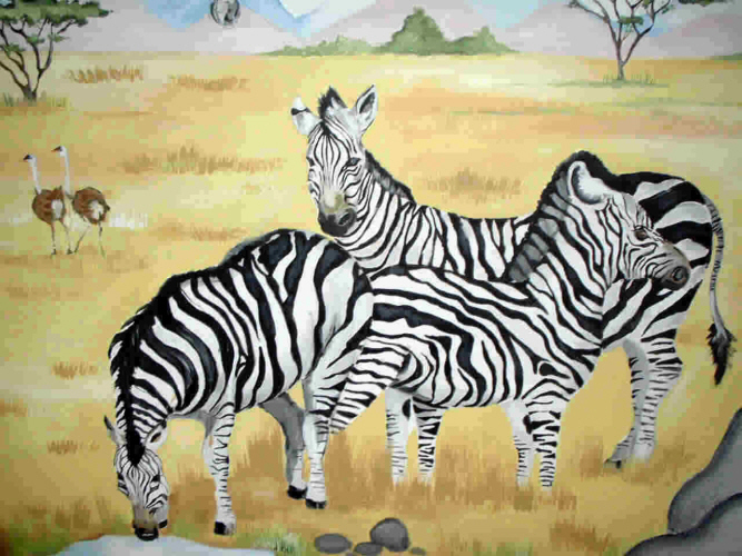 safari mural