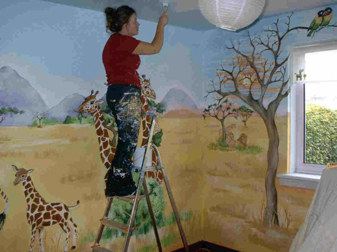 safari mural