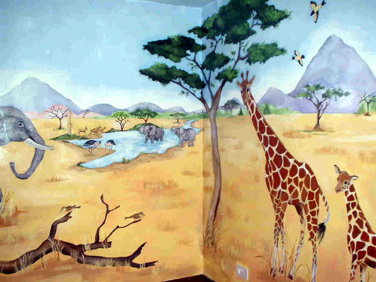 safari mural