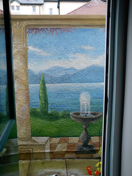 trompe l'oeil mural