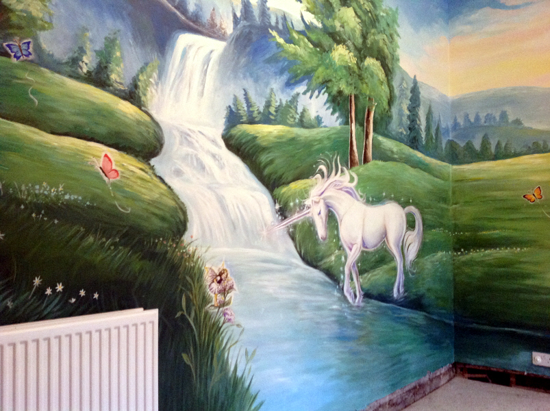 fairy tale mural