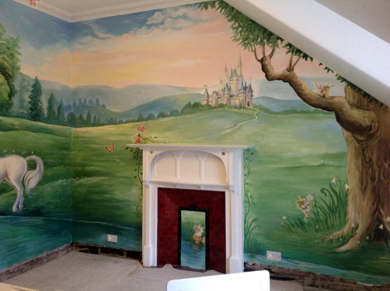 fairy tale mural