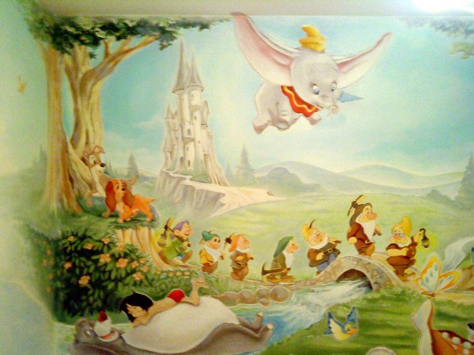 walt disney mural