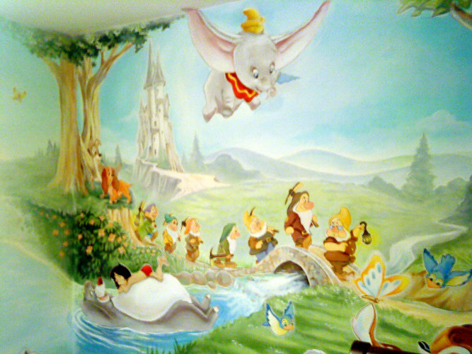 walt disney mural