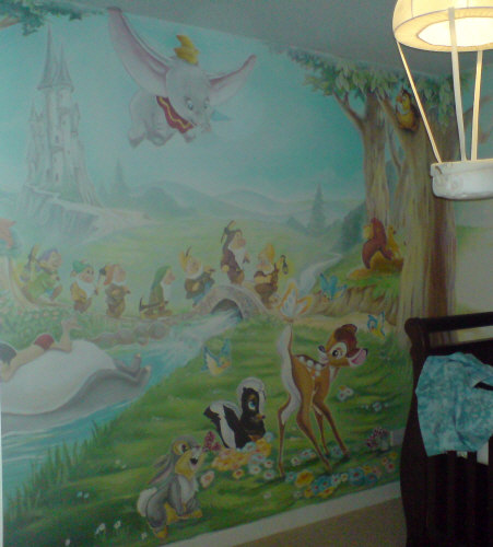 walt disney mural
