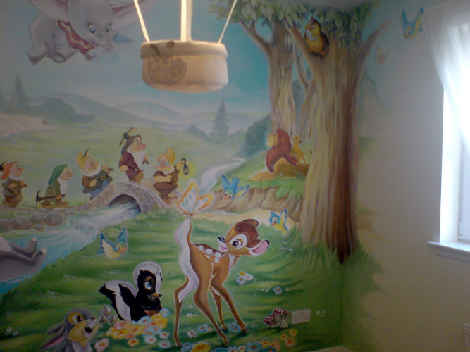 walt disney mural