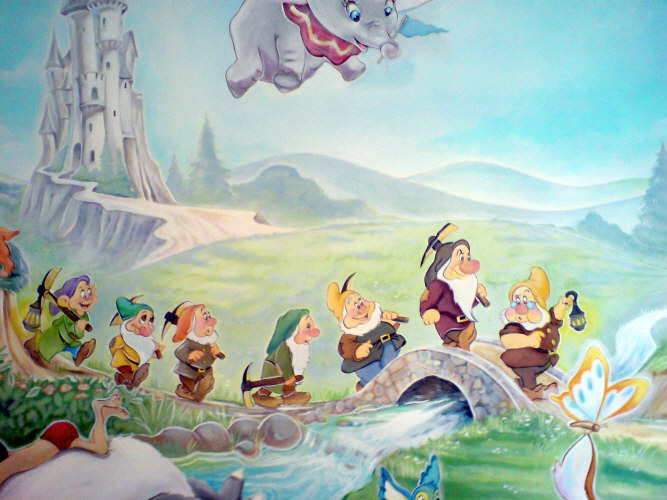 walt disney mural