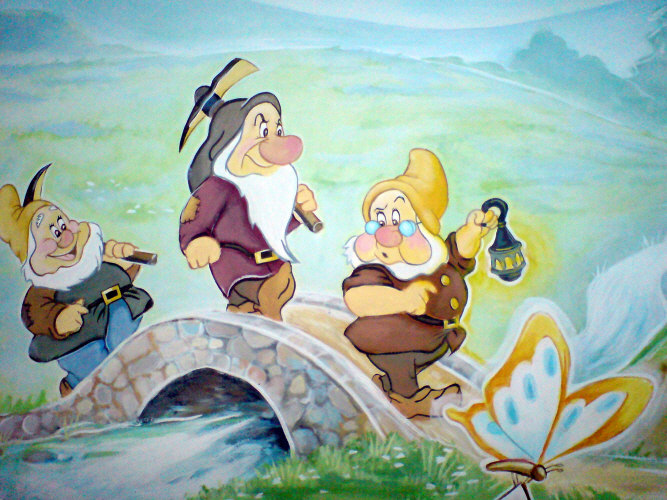 walt disney mural