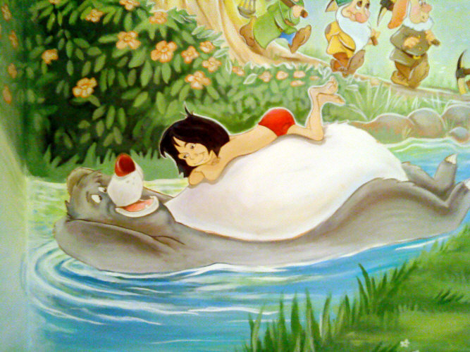 walt disney mural