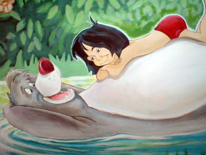 walt disney mural
