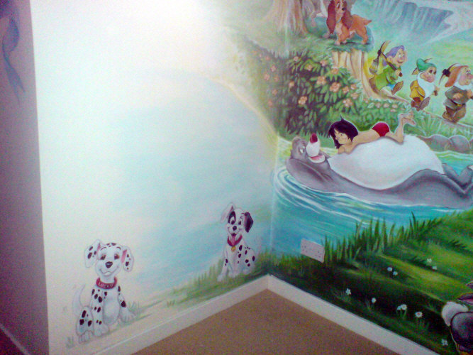 walt disney mural