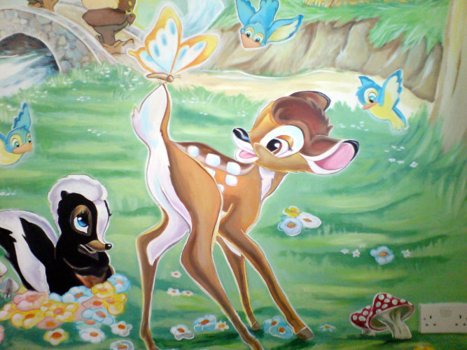 walt disney mural