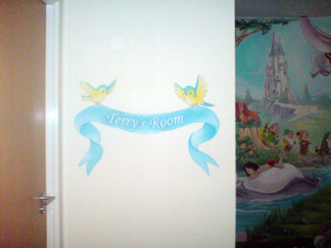 walt disney mural