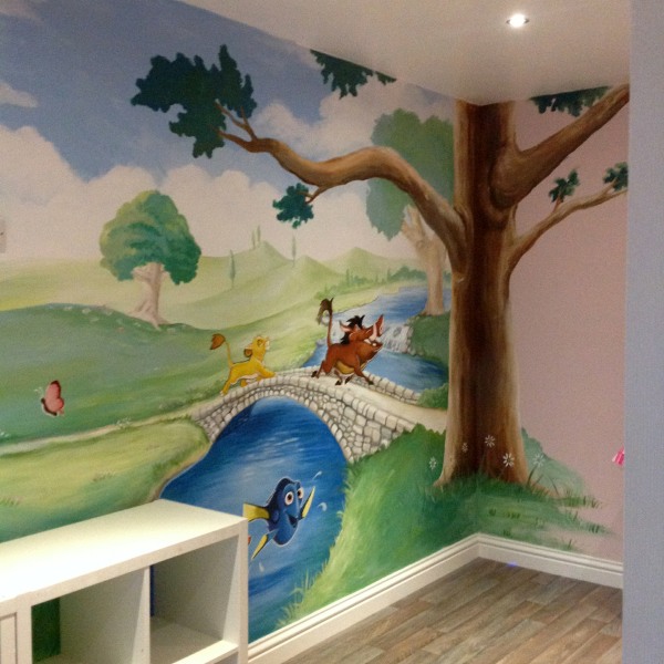 walt disney mural