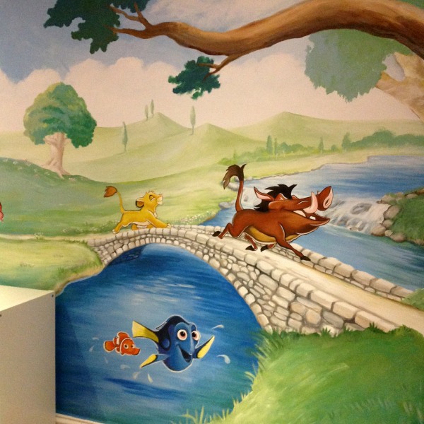 walt disney mural