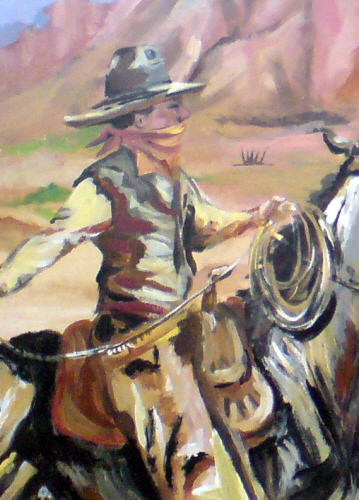 wild west mural