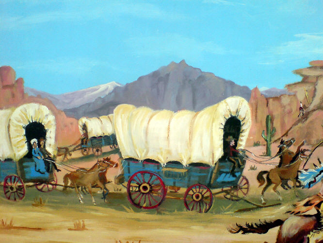 wild west mural