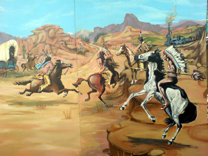 wild west mural