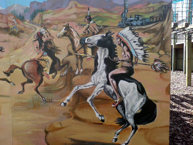 wild west mural