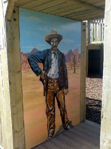 wild west mural