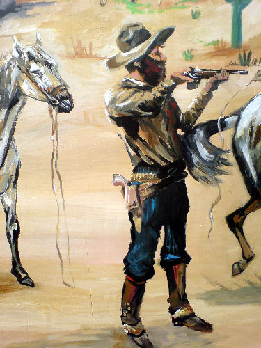 wild west mural