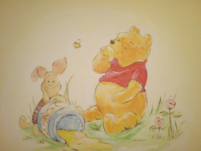 winnie the pooh mural