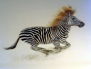 zebras mural